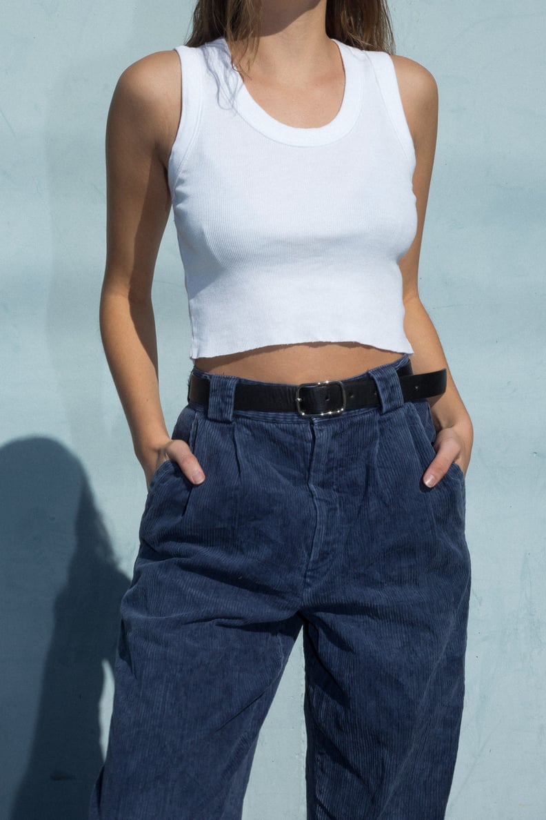 grey brandy melville tube top, staple piece, one size