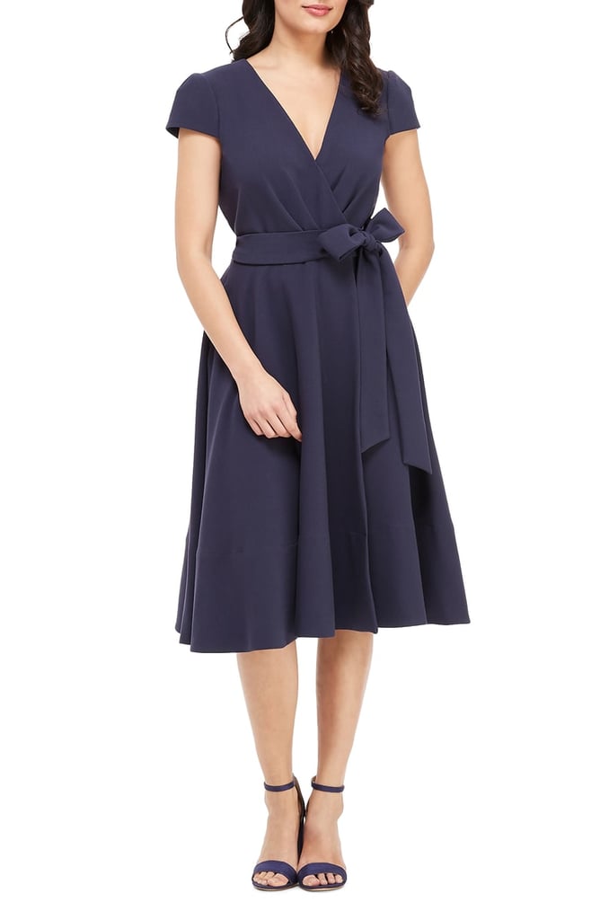 Gal Meets Glam Collection Fit & Flare Wrap Dress