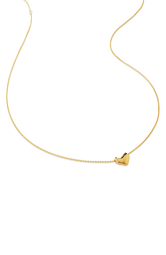 Monica Vinader Heart Pendant Necklace ($104, originally $149)
Made from 18k recycled gold vermeil, this heart-shaped necklace is dainty enough to wear every day and can be layered with other necklaces for a bolder look. It's 16 inches in length and includes a 2 1/8-inch extender.