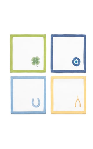 Tory Burch Home Lucky Charm Cocktail Napkins