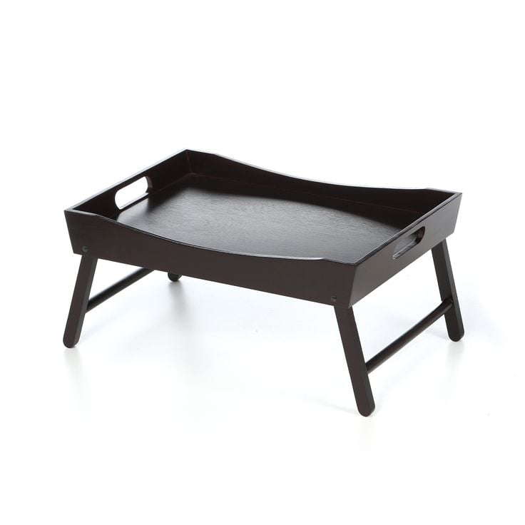 Winsome Wood Benito Bed Tray With Curved Top, Foldable Legs