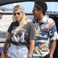 Beyoncé's Denim Shorts Have Lace-Up Sides — Is This a Bikini We're Looking At?