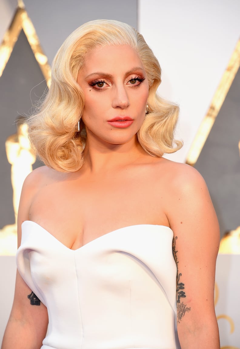 Lady Gaga at the 2016 Oscars