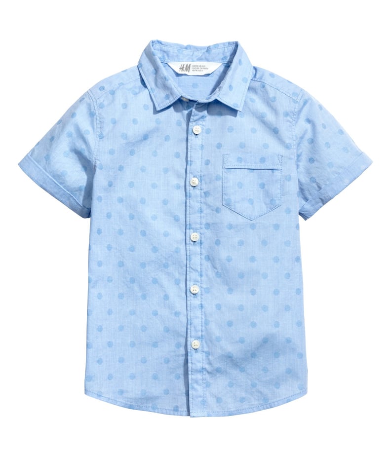 H&M Short-Sleeved Cotton Shirt