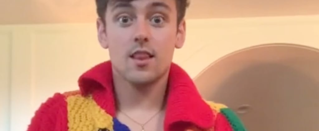 Tom Daley Made the "Harry Styles" Cardigan by JW Anderson