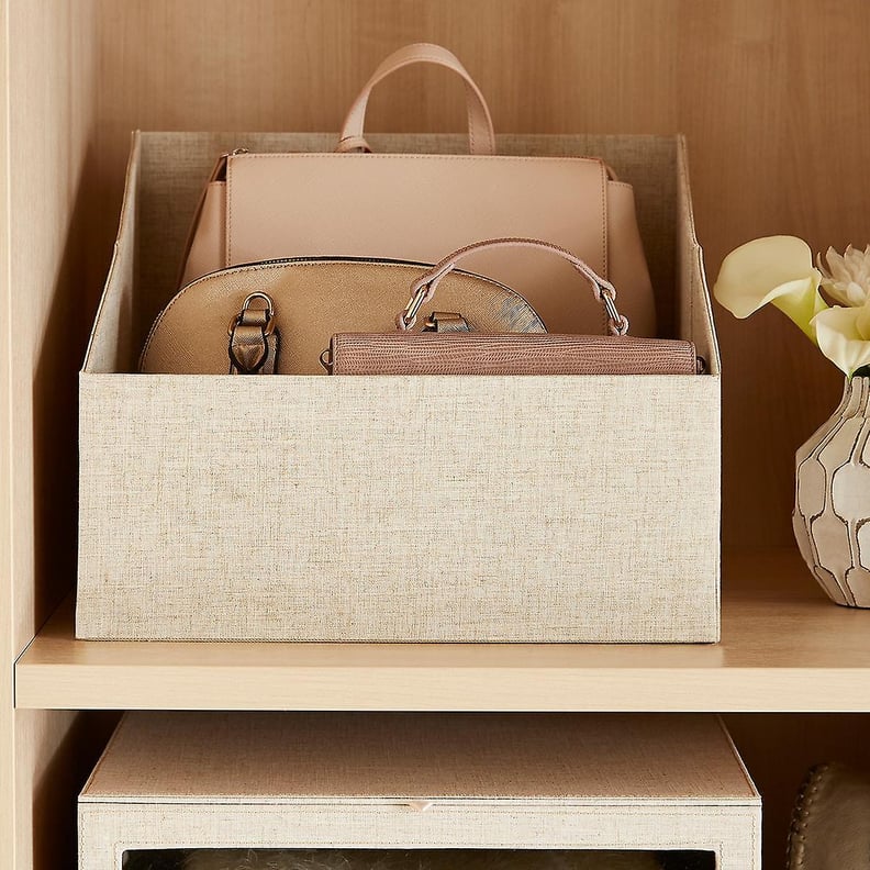 For Bags: Linen Purse Storage Bin