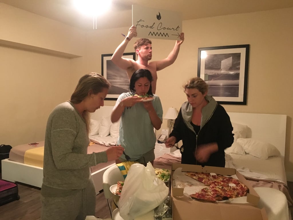 Mitch stole a Food Court sign which obviously came in handy.

Oh and it was only Friday which means, we had a full weekend in Miami ahead of us. We wore our Fyre gear as a badge of honor and that experience is an entirely different Medium post . . .