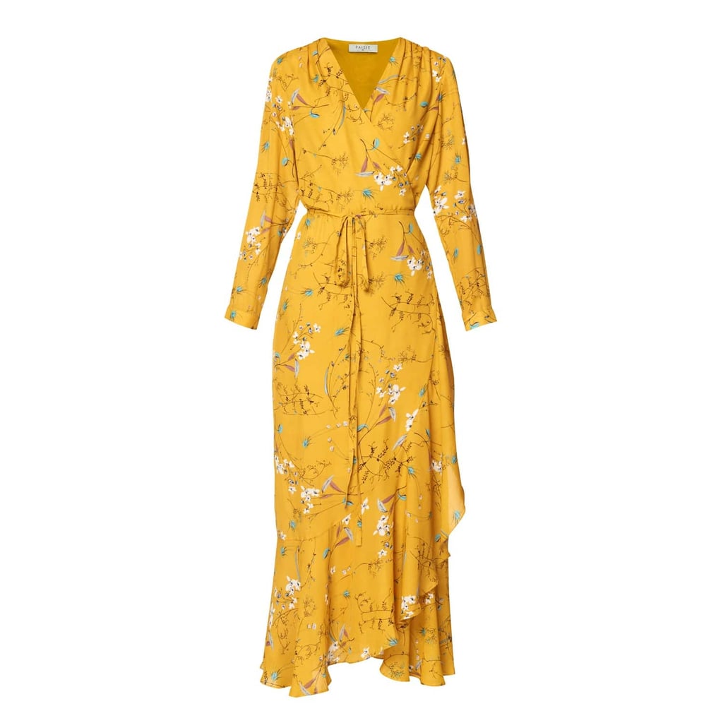 Paisie Floral Tie Wrap Maxi Dress