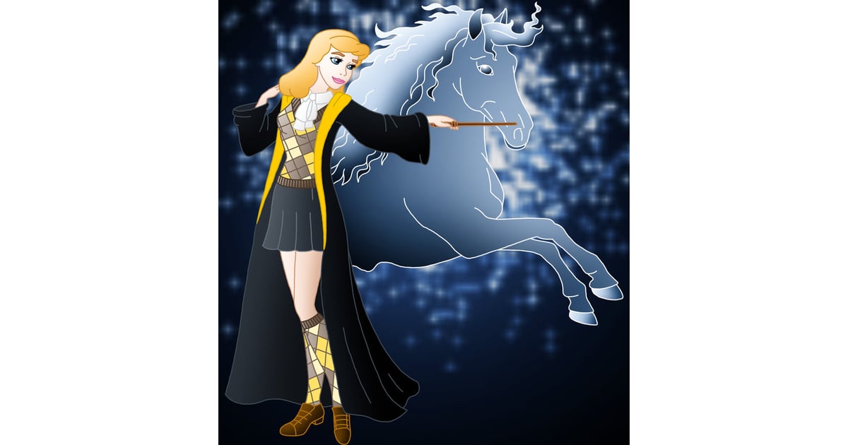 Cinderella As Hufflepuff Disney Harry Potter Fan Art Popsugar Love