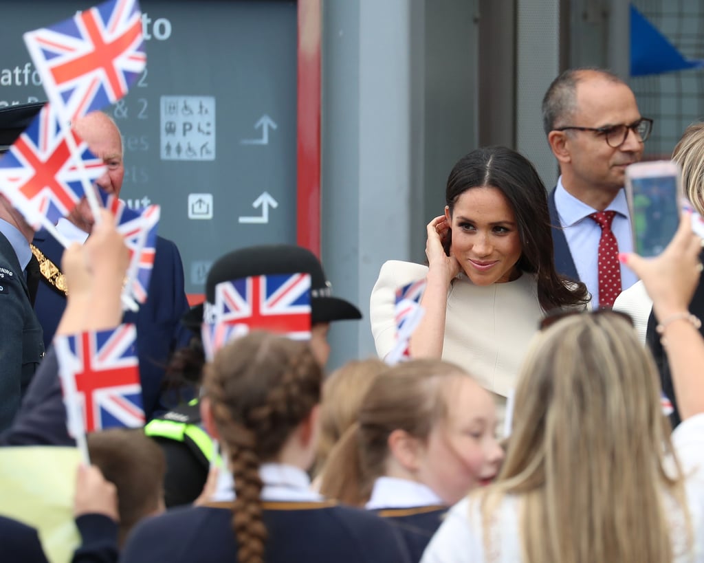 Queen Elizabeth II and Meghan Markle Cheshire Visit Pictures