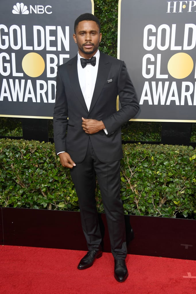 Kerry Washington and Nnamdi Asomugha at 2018 Golden Globes