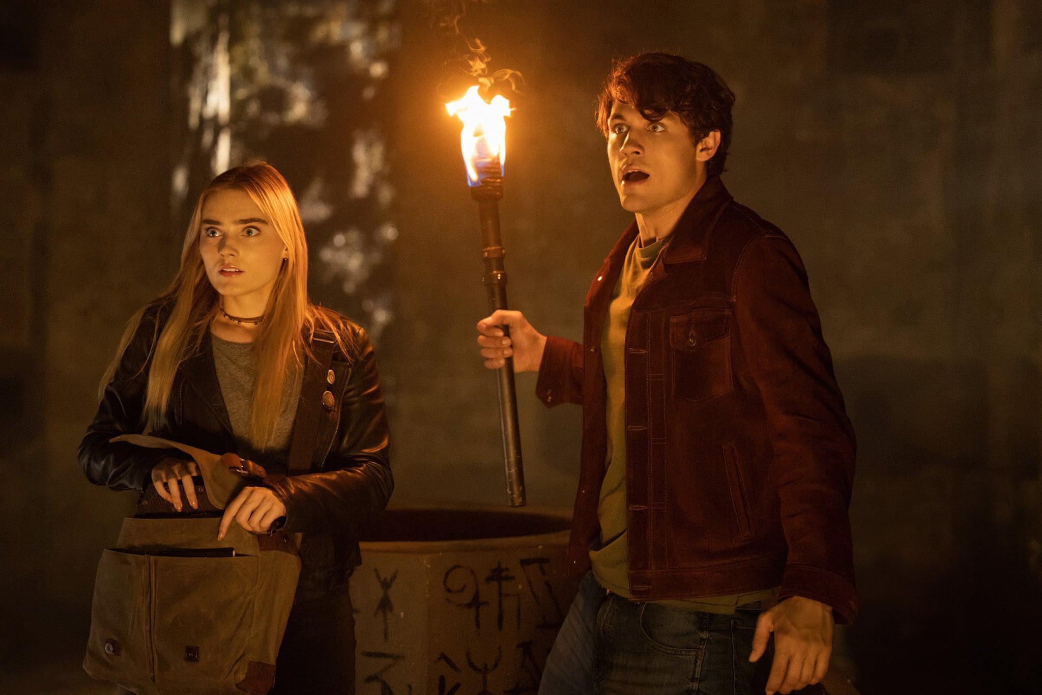 THE WINCHESTERS, from left: Meg Donnelly, Drake Rodger,  Pilot', (Season 1, ep. 101, aired Oct. 11, 2022). photo: Matt Miller / The CW / Courtesy Everett Collection