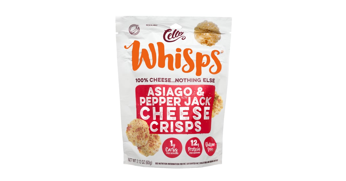 Cello Artisan Whisps Asiago Pepper Jack Crisps Best Keto Snacks at