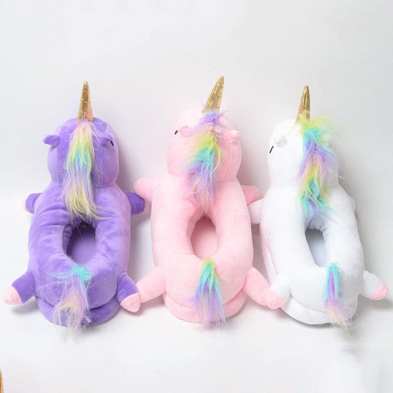 Rainbow Unicorn Slippers