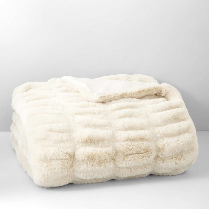 Hudson Park Faux Fur Throw ($280)