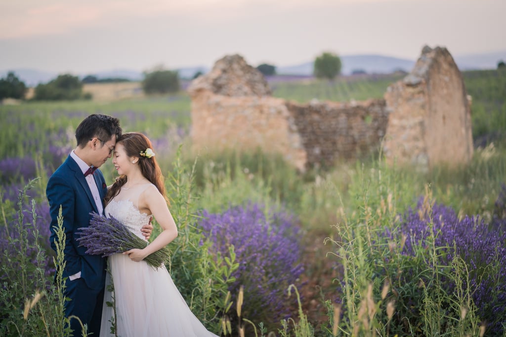 Engagement Shoot in Lavender Fields of Provence, France