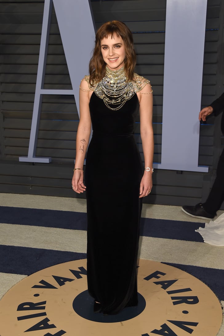Emma Watson Time's Up Tattoo at Oscars Afterparty 2018