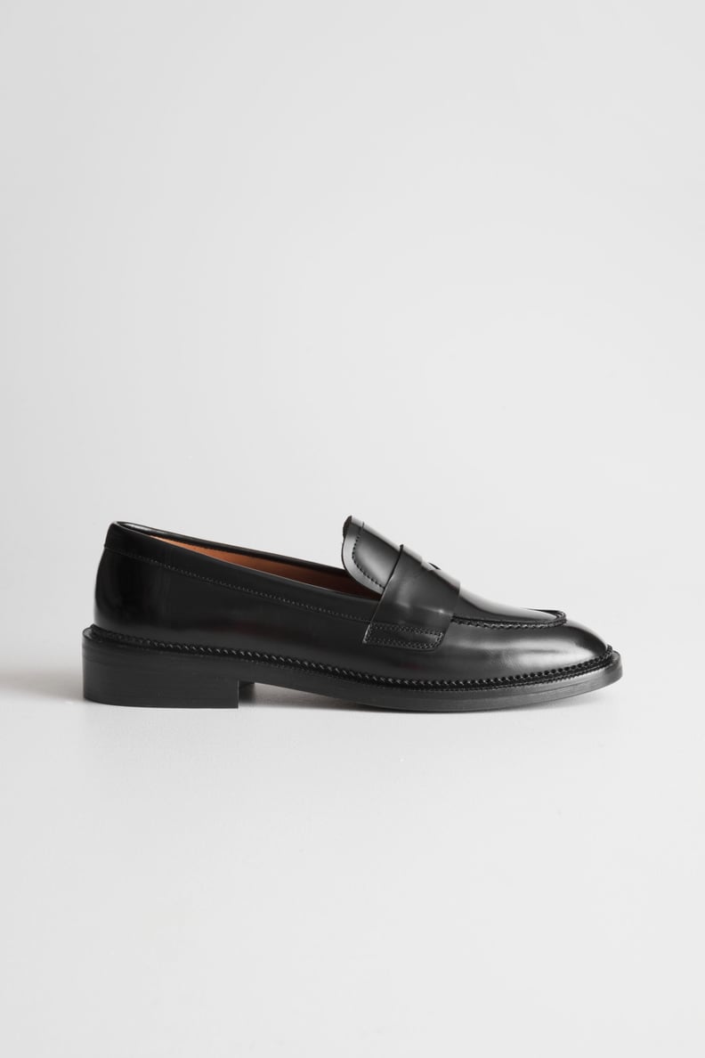 & Other Stories Round Toe Leather Loafer