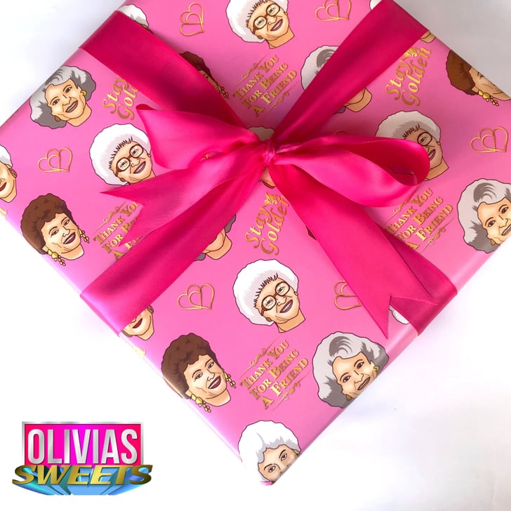 Golden Girls Wrapping Paper This Golden Girls Wrapping Paper Features All 4 Icons Popsugar 7981