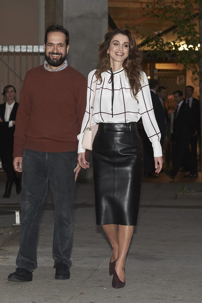 Queen Letizia of Spain and Queen Rania of Jordan Wearing Red
