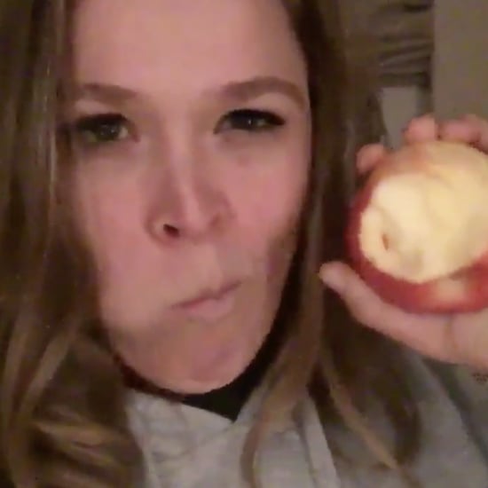 Ronda Rousey Eating Apple Video