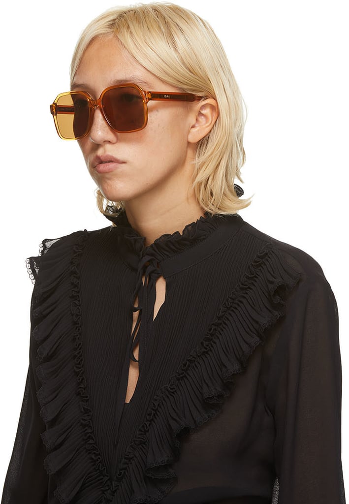 Chloé Brown Acetate Square Sunglasses