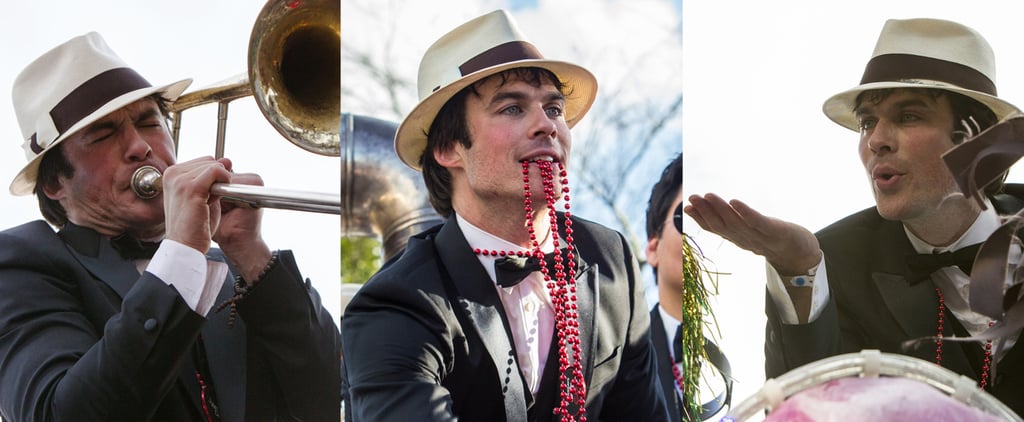 Ian Somerhalder at Mardi Gras For Krewe of Endymion Parade