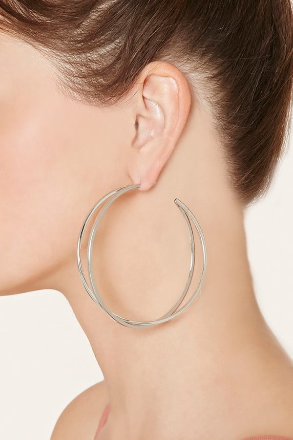 Forever 21 Layered Hoop Earrings (5) Best Hoop Earrings POPSUGAR