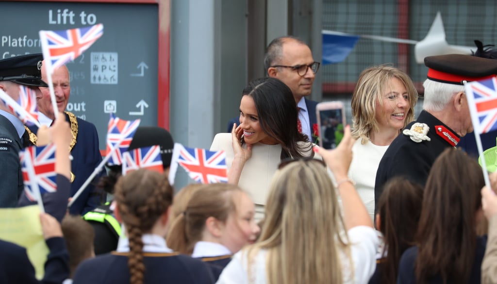 Queen Elizabeth II and Meghan Markle Cheshire Visit Pictures