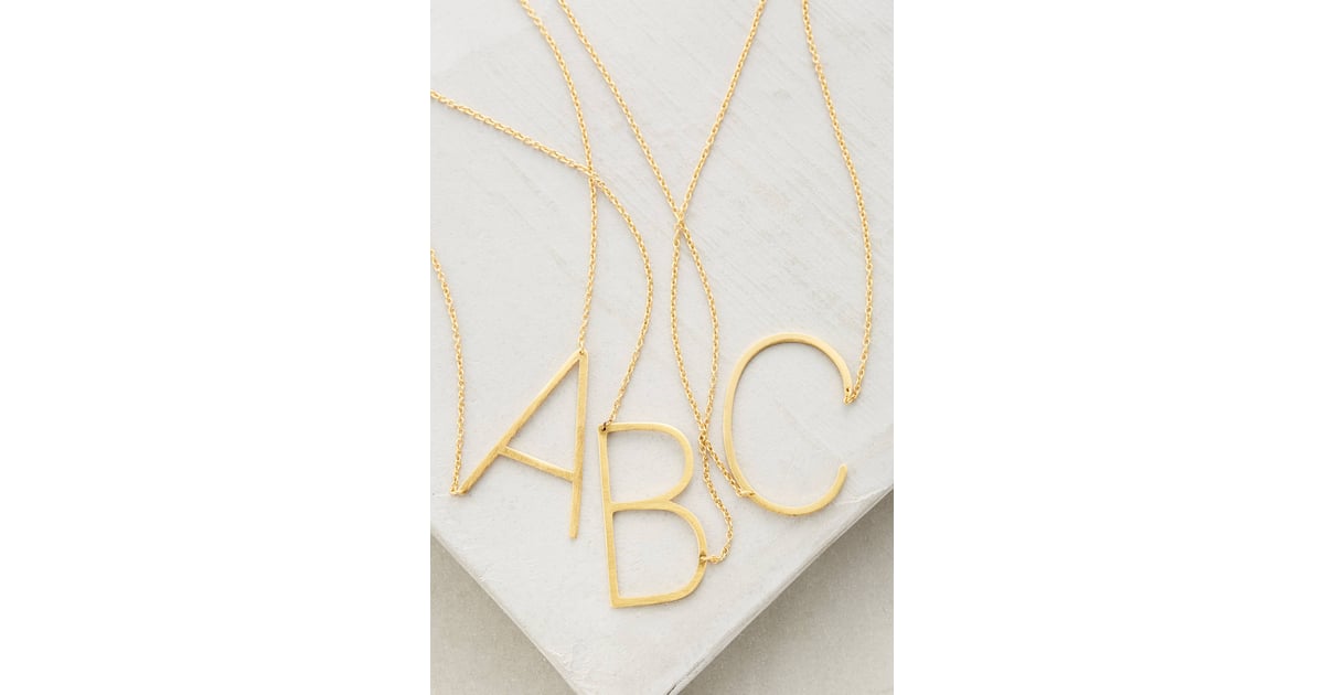 Anthropologie Monogram Pendant Necklace | Gifts For Three Kings&#39; Day | POPSUGAR Latina Photo 25