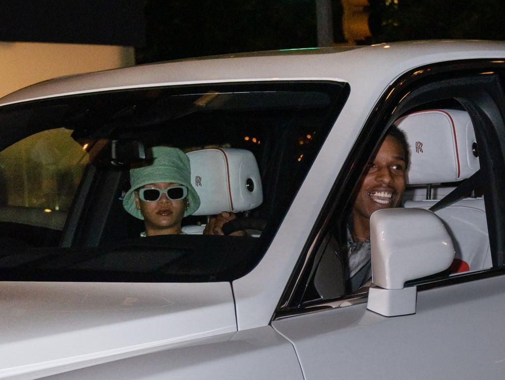 Rihanna's Green Prada Bucket Hat With A$AP Rocky on Date