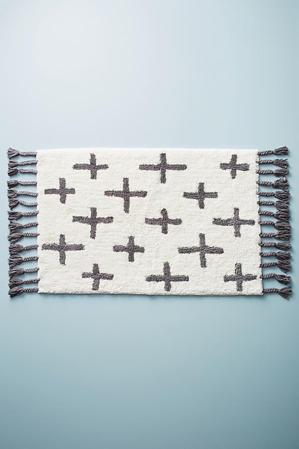 Anthropologie Moroccan Cross Bath Mat