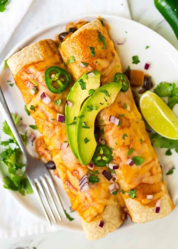 Vegetarian enchiladas