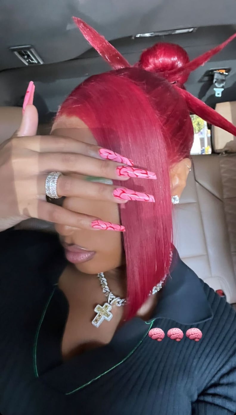 Megan Thee Stallion's Thermal Nail Art Is Hot With a Capital H
