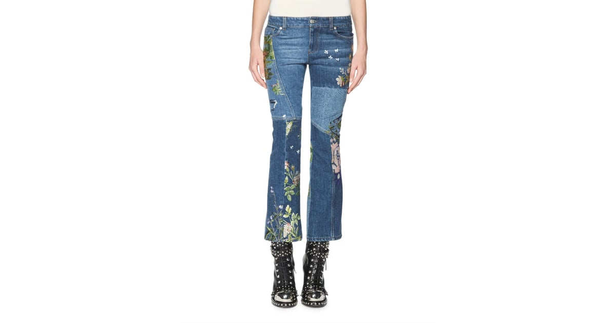 Alexander McQueen Jeans | Blake Lively's Patchwork Jeans | POPSUGAR ...