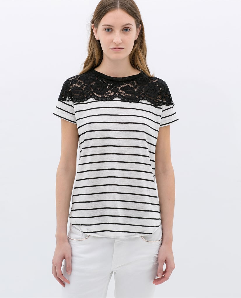Lace Linen T-Shirt ($30)