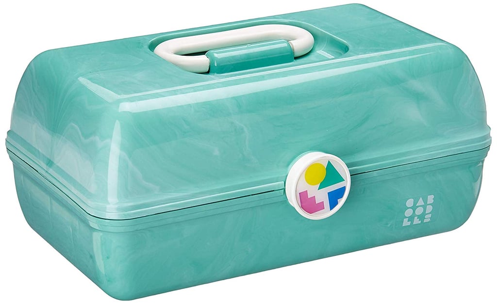 Caboodles On-the-Go Girl Sea Foam Marble Vintage Case