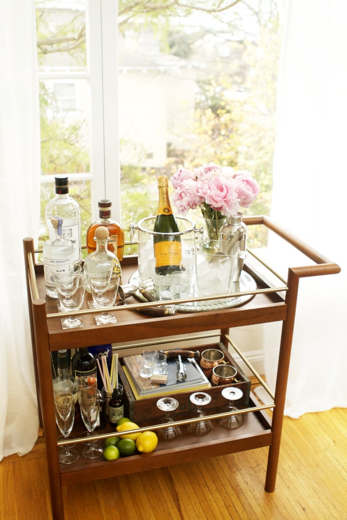 Clean up your bar cart.
