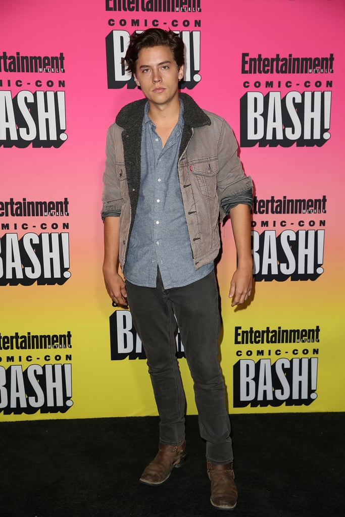 Wearing a Gray Denim Jacket Over a Blue Button-Down and Jeans