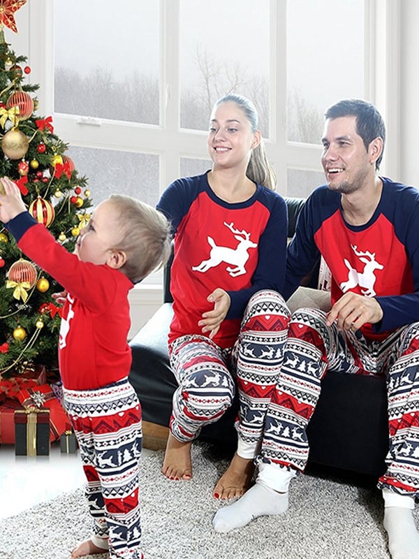 Matching Christmas Pajamas Set for Family, Funny Holiday Cute Let