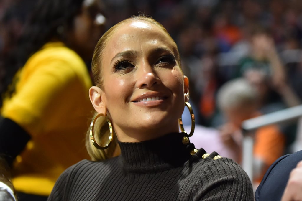 Jennifer Lopez Wearing Black Turtleneck Sweater