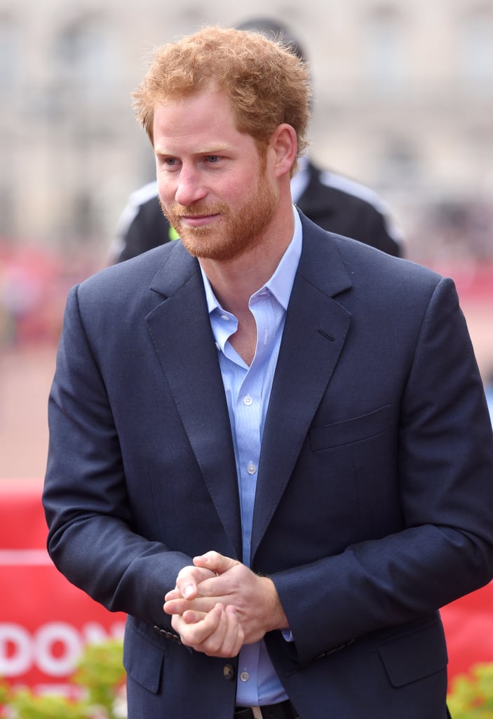 Prince Harry at London Marathon 2016 Pictures