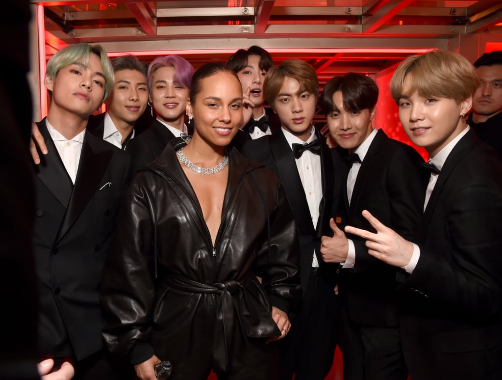 Pictured: Alicia Keys and BTS
