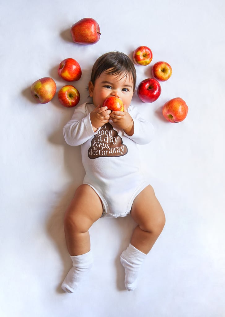 Mom's Weekly Photo Shoot of Punny Onesies