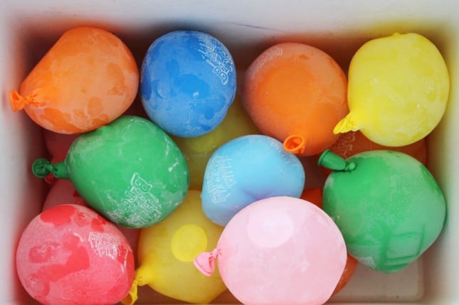 Use Water Balloons Instead of Ice Cubes