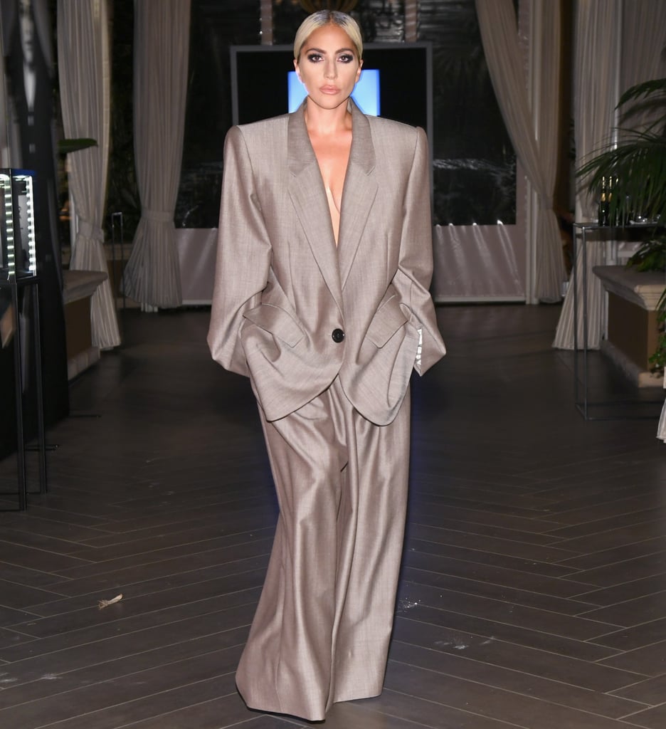 Lady Gaga's Oversize Marc Jacobs Suit October 2018