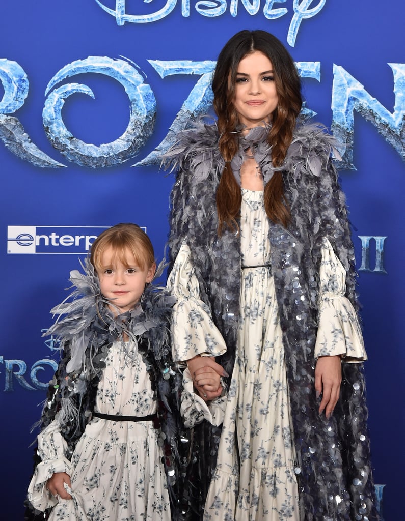 Selena Gomez and Gracie Teefey at the Frozen 2 Premiere