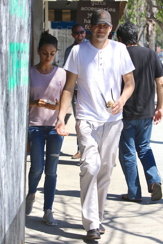 Mila Kunis and Ashton Kutcher Out in LA May 2016