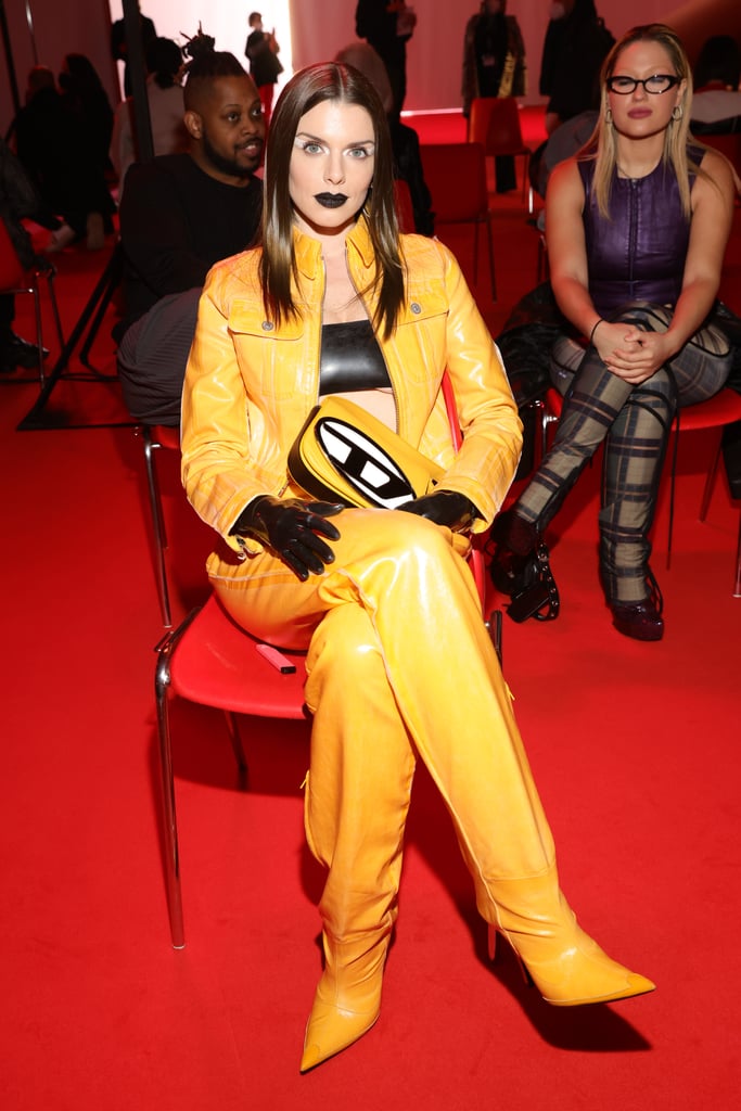 Julia Fox Attends the Diesel Show During Milan Fashion Week