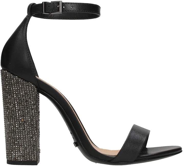 Schutz Glitter Heel Sandals
